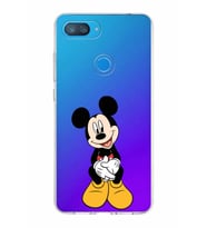 Xiaomi Mi 8 Lite Uyumlu Kapak Mickey Mouse Tasarımlı Şeffaf Silikon Kılıf