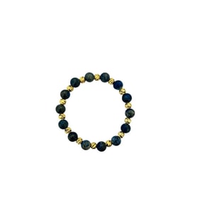 MK TASARIM GERÇEK LAPİS LAZULİ TAŞI BİLEKLİK MK.031.003 (Çok Renkli)