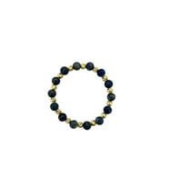 MK TASARIM GERÇEK LAPİS LAZULİ TAŞI BİLEKLİK MK.031.003 (Çok Renkli)