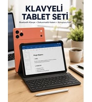 Lexroo Klavyeli Tablet PC Kalem Kılıf ve Ekran Koruyucu Hediyeli Android Set