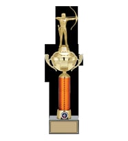 ODAK KUPA - Figürlü Kupalar - Okçu Figürlü Kupalar FG-056 A - 46 cm