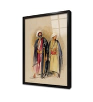 Şeyh Hüseyin ve Torunu Çerçeveli Cam Tablo