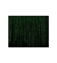 Ahşap Tablo Matrix Düşey Kodlar (50x70 cm Boyut)