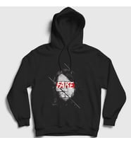 Presmono Unisex Siyah Fake Nirvana Kurt Cobain Kapüşonlu Sweatshirt 35508tt