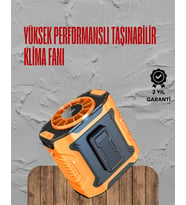 Turbo Mini Fan – Dijital Ekranlı, Sessiz & Şarjlı Serinlik!