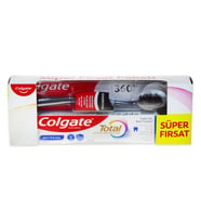 COLGATE SÜPER FIRSAT PAKET - TOTAL ACTIVE PROTECTION BEYAZLIK DİŞ MACUNU 50 ML + CHARCOAL DİŞ FIRÇASI