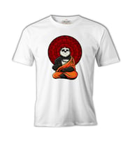 Panda Yoga Beyaz Erkek Tshirt