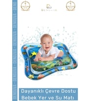 Dayanıklı Sızdırmaz Bebek Aktivite Oyuncağı BPA İçermez Emekleme Zamanı Yatak Minder Su Oyun Matı