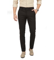 DeepSEA Erkek Kahve Modern Fit Likralı Kumaş Pantolon Günlük & Ofis Kullanımı 2602020