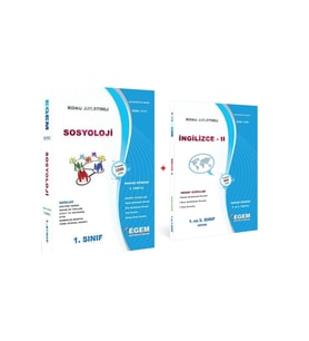 Egem Eğitim Yayınları Aöf Açık Öğ. Sosyoloji 1 Sınıf 2 Dönem (bahar) Konu Anlatımlı Soru Bankası Set (Çok Renkli)