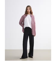 LCW Modest Siyah Standart Fit Geniş Paça Kadın Pantolon