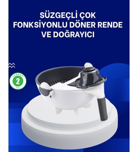 Mutfak İçin Pratik 5 Bıçaklı Rende Ve Süzgeç Seti