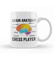 Chess Funny Brain Anatomy Of A Chess Player Kupa Bardak Porselen
