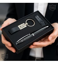 İsme Özel Kutulu Metal İmza Kalemi 32 GB Usb Bellek ve Anahtarlık Hediye Seti