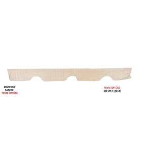 TENTE Salıncak Tentesi Gölgelik 3 Kişilik Tente Gölgelik 200x130 CM-KREM