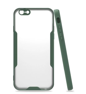 Newface Apple iPhone 6 Kılıf Platin Silikon - Yeşil
