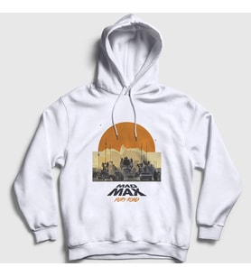 Presmono Unisex Beyaz Armada Immortan Joe Film Mad Max Kapüşonlu Sweatshirt 484030tt