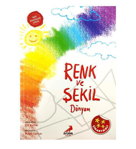 3 Yaş Renk ve Şekil Dünyam Kitabı Erdem Yayınları
