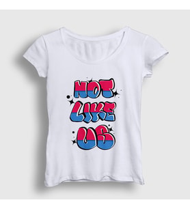 Presmono Kadın Beyaz Not Like Us Müzik Kendrick Lamar T-Shirt 504099tt