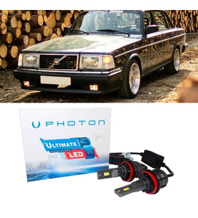 Volvo 240 Led Xenon Uzun+Kısa Far Ampulü H4 Ultimate 9500 Lumens Yeni Seri Beyaz
