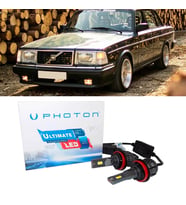 Volvo 240 Led Xenon Uzun+Kısa Far Ampulü H4 Ultimate 9500 Lumens Yeni Seri Beyaz