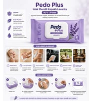 Pedo Plus Islak Mendil Kapaklı Lavanta 90'lı 1Paket