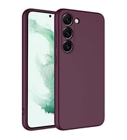 Coverzone Samsung Galaxy S23 Plus ?le Uyumlu K?l?f Z-Mara Lansman Vieri Tam Koruma Arka Kapak Kamera Koruma �?k?nt?l? P�r�zs�z Y�zey Mor
