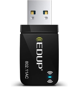 AC 1300 Mbit/s USB WLAN Adaptörü, Çift Bant WiFi Stick 2.4G/5GHz USB3.0 Adaptör Kablosuz Ağ Alıcısı WiFi Dongle, Masaüstü Bilgisayar/Dizüstü Bilgisayar için, Windows 11/10/8.1/7/Vista Mac OS X