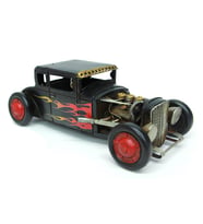 Vintage Dekoratif İkonik Rod Car - Mad Max (Kırmızı-Mavi)