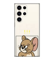Samsung Galaxy S23 ULTRA Uyumlu Tom ve Jerry Tasarımlı Şeffaf Telefon Kılıfı