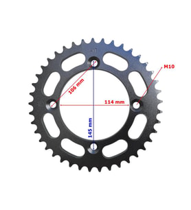 Atv Au200 Kayo Arka Dişli 530-41T İç 114 Mm 4 Delıklı Ind Öm