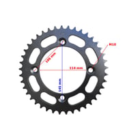Atv Au200 Kayo Arka Dişli 530-41T İç 114 Mm 4 Delıklı Ind Öm