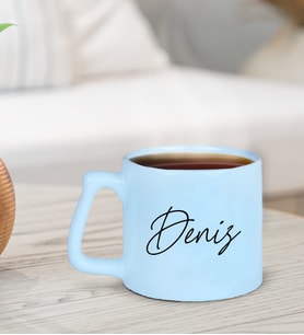 BK Gift Kişiye Özel İsimli Pastel Mavi Middle Kupa Bardak-29, Arkadaşa Hediye, Ev Hediyesi, Doğum Günü Hediyesi, Ofis Hediyesi