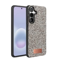 Samsung Galaxy A37 5g Bright Simli Kapak - Gümüş