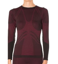 MioFit Kadın Comfortable Fit Dry Uzun Kollu Dikişsiz Spor Tişört (Siyah-Pembe)