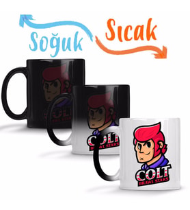Brawl Stars Colt Skin Sihirli Kupa Bardak Porselen