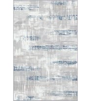 Eliana Home Baskılı, Yıkanabilir Kaymaz Taban Salon Halısı LNA0570 100x150 cm (Mavi)