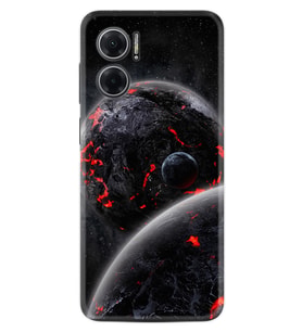 Xiaomi Redmi Note 11E Kılıf Resimli Desenli Silikon Platinium Series Dark World 1867