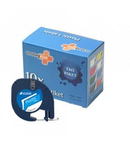 ECOTAGPLUS Dymo Letratag Muadili Thermal Plastik Şerit Etiket Mavi 10'lu Eco Paket