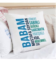Kişiye Özel Mükemmel Babam Duygusal Yastık