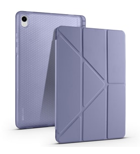 Lexroo Galaxy Tab S11 Kılıf Tri Folding Kalem Bölmeli Standlı Kılıf - Mor