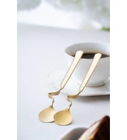 Karat Moon 2 li Kavisli Çelik Kaşık - 16 cm