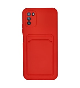 Pocophone M3 Kılıf Kelvin Kartvizitli - Kırmızı