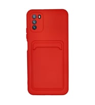 Pocophone M3 Kılıf Kelvin Kartvizitli - Kırmızı