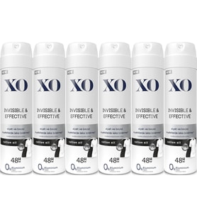 XO Deodorant 150ML Women-Kadın Invisible & Effective (6 Lı Set)