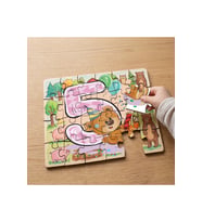 Sayıları Öğrenelim Tasarımlı 24 Parça Ahşap Çocuk Puzzle MPK0934