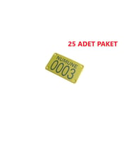 Arı Kovanı ve Ağaç Numara Plastik Etiket 10x5 cm (01)