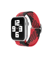 Mey İthalat® Watch 38Mm Kordon - Kırmızı-Siyah