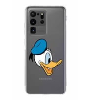 Samsung Galaxy S20 Ultra  Kamera Korumalı Kapak Donald Duck Tasarımlı  Şeffaf Kılıf