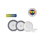 x Fenerbahçe Lisanslı Forever Bone 24 Parça 6 Kişilik Yemek Takımı